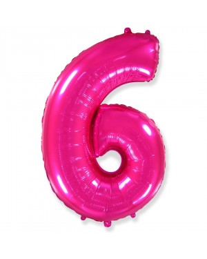 Шар (40''/102 см) Цифра, 6, Фуше