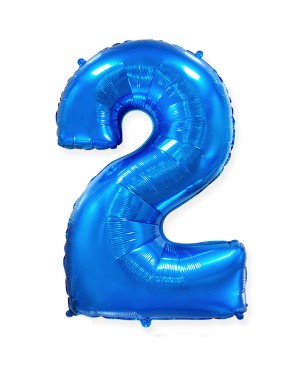 Шар (40''/102 см) Цифра, 2, Синий