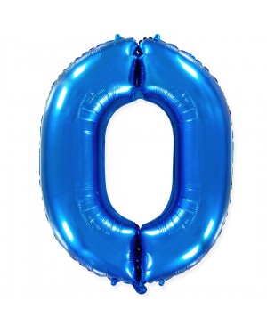 Шар (40''/102 см) Цифра, 0, Синий