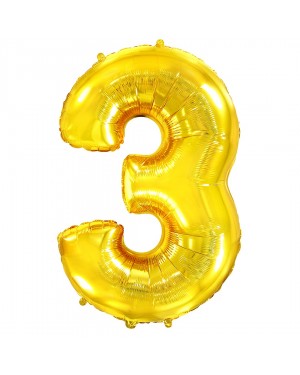 Шар (40''/102 см) Цифра, 3, Золото