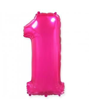 Шар (40''/102 см) Цифра, 1, Фуше