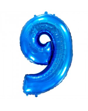 Шар (40''/102 см) Цифра, 9, Синий