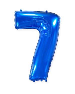 Шар (40''/102 см) Цифра, 7, Синий