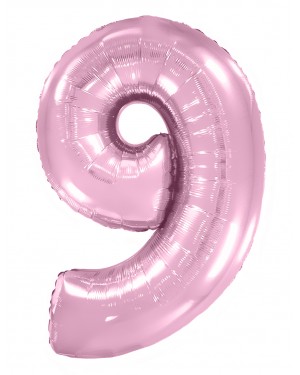 Шар (40''/102 см) Цифра, 9, Розовый