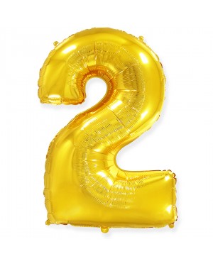 Шар (40''/102 см) Цифра, 2, Золото