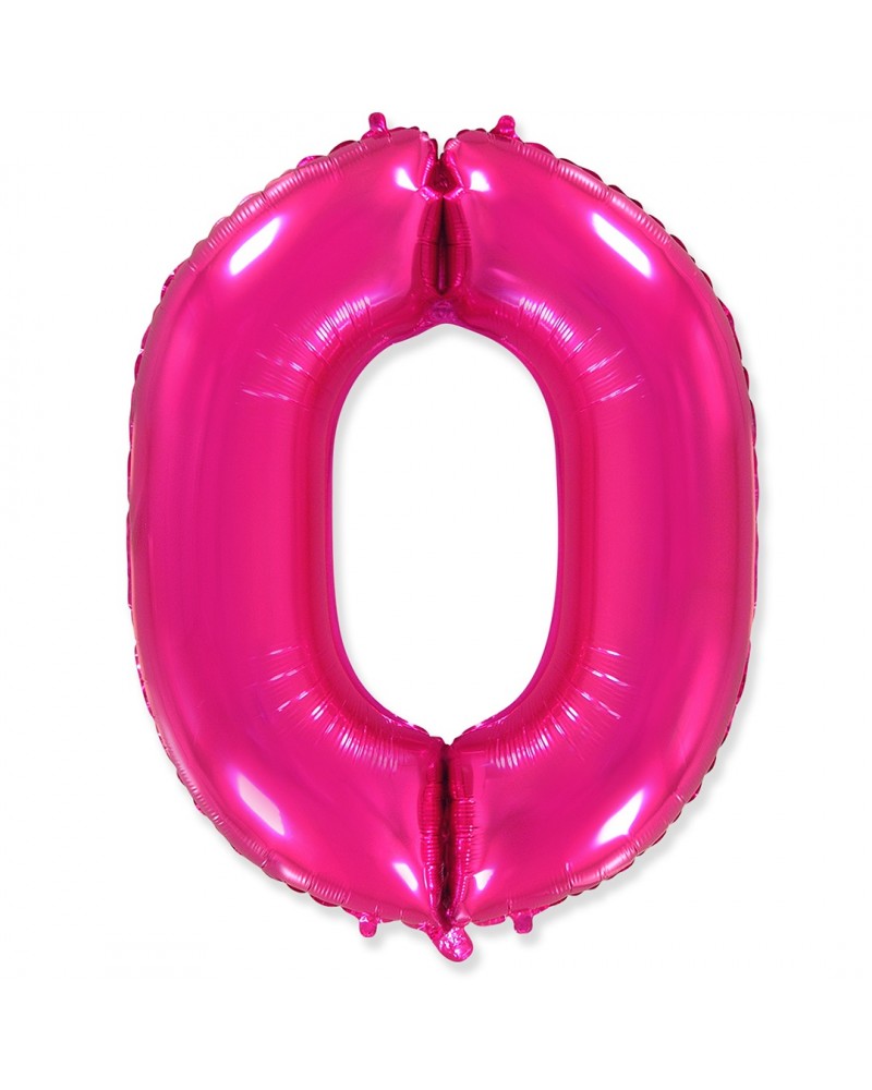 Шар (40''/102 см) Цифра, 0, Фуше