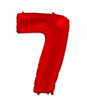 Шар (40''/102 см) Цифра, 7, Красный