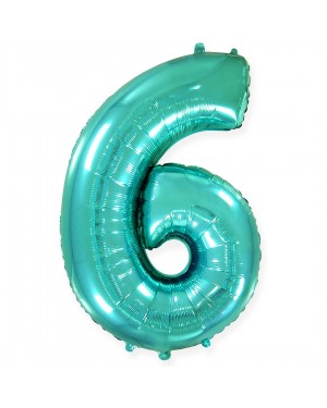 Шар (40''/102 см) Цифра, 6, Тиффани