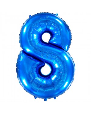 Шар (40''/102 см) Цифра, 8, Синий